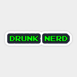 Drunk Nerd Sticker